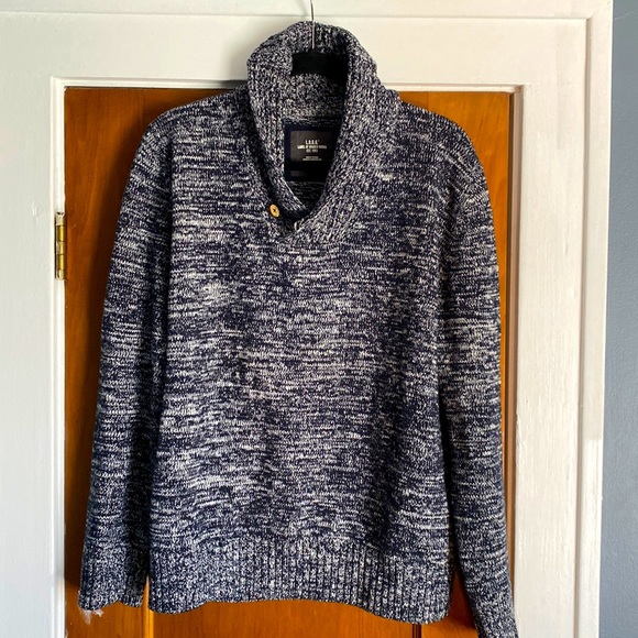 H\u0026M Sweaters | Mens Cowl Neck Sweater | Color: Gray | Size: L | Nickalexander36's Closet